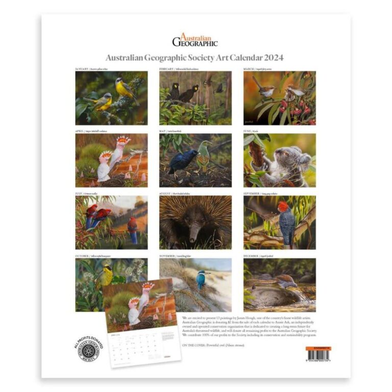 Australian Geographic Art 2024 Calendar Aussie Ark   2 768x768 